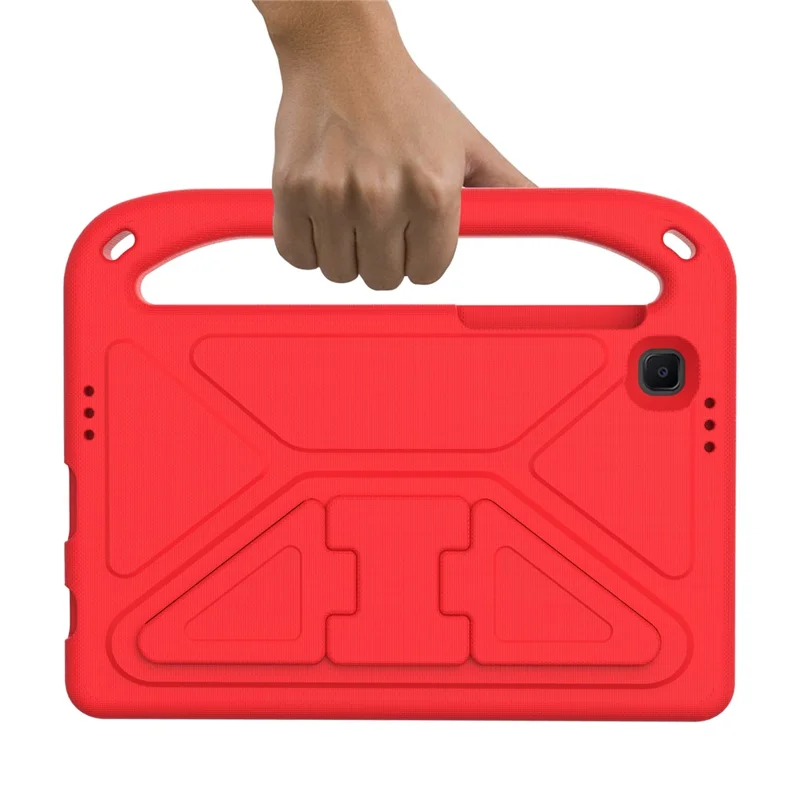 Hand-Hold EVA Tablet Case with Kickstand for Samsung Galaxy Tab A7 Lite 8.7-inch - Red