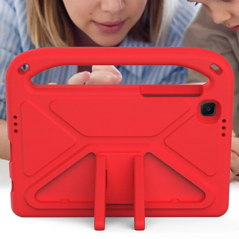 Hand-Hold EVA Tablet Case with Kickstand for Samsung Galaxy Tab A7 Lite 8.7-inch - Red