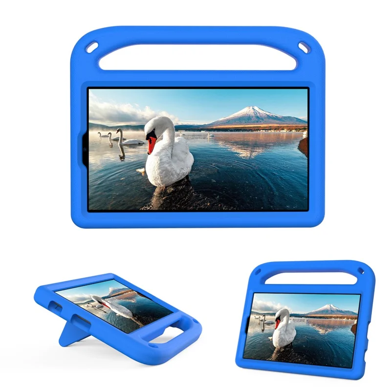 Hand-Hold EVA Tablet Case with Kickstand for Samsung Galaxy Tab A7 Lite 8.7-inch - Blue
