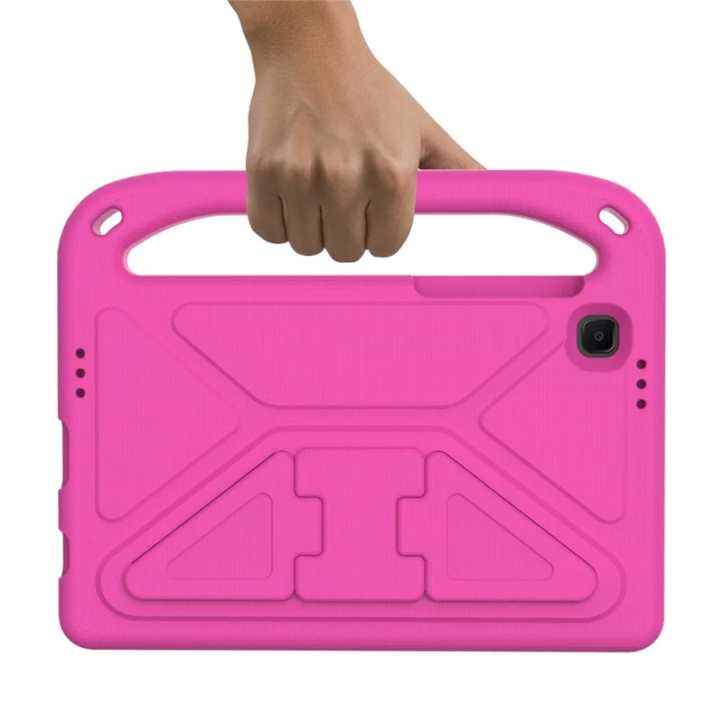 Hand-Hold EVA Tablet Case with Kickstand for Samsung Galaxy Tab A7 Lite 8.7-inch - Rose