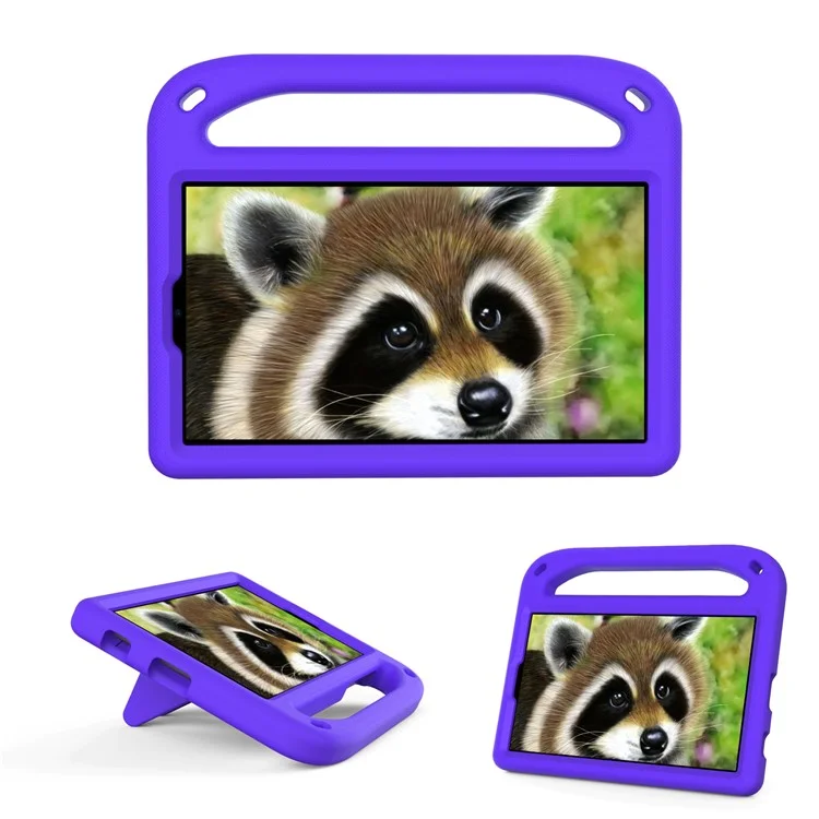 Hand-Hold EVA Tablet Case with Kickstand for Samsung Galaxy Tab A7 Lite 8.7-inch - Purple