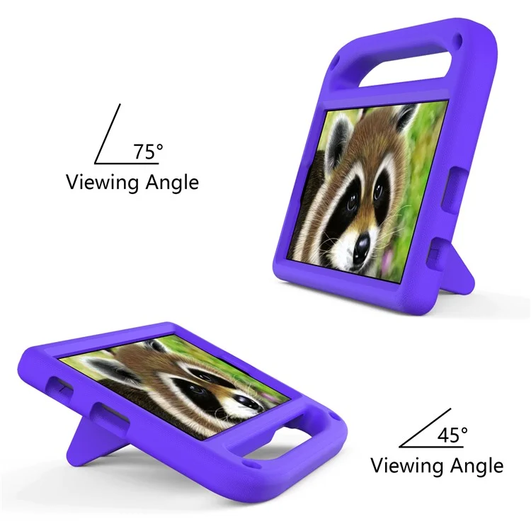 Hand-Hold EVA Tablet Case with Kickstand for Samsung Galaxy Tab A7 Lite 8.7-inch - Purple