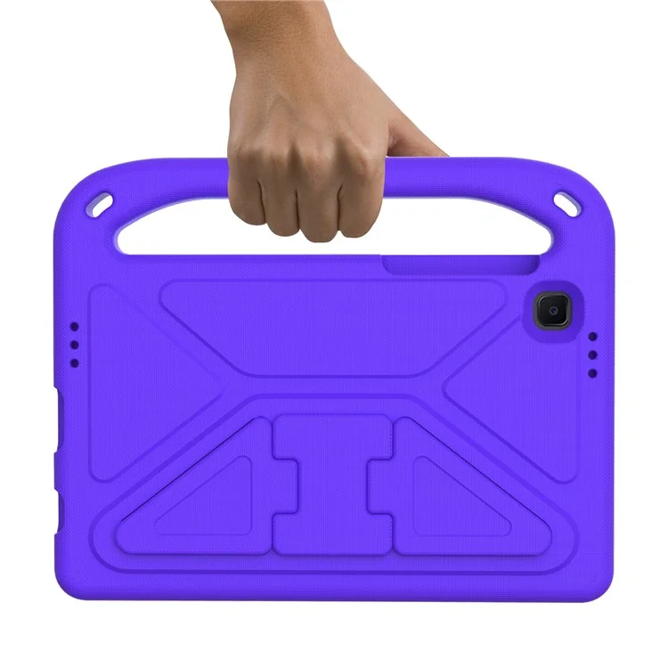 Hand-Hold EVA Tablet Case with Kickstand for Samsung Galaxy Tab A7 Lite 8.7-inch - Purple
