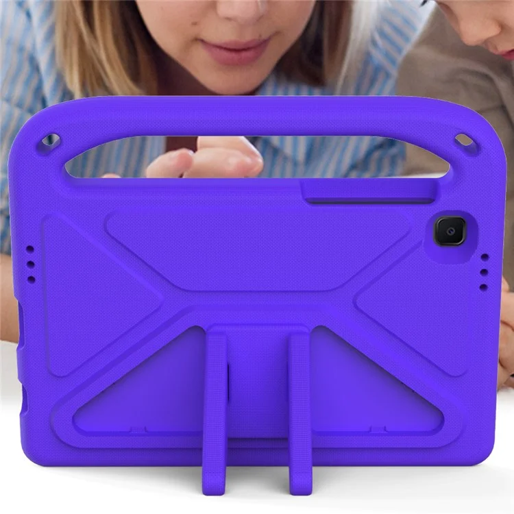 Hand-Hold EVA Tablet Case with Kickstand for Samsung Galaxy Tab A7 Lite 8.7-inch - Purple