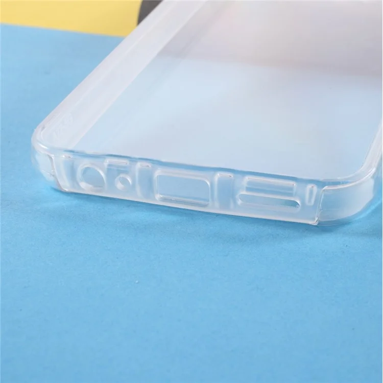 Funda híbrida desmontable de 2 en 1 de TPU+PET+acrílico transparente para la cubierta del teléfono Samsung Galaxy A22 5G (versión UE)