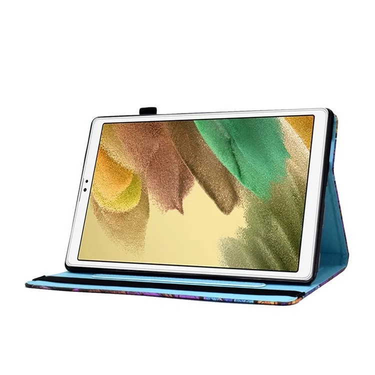 Bande élastique Motif Imprimé Support de Carte Support de Carte de Couverture de Cas pour Samsung Galaxy Tab A7 Lite 8.7 pouces SM-T220 (Wi-Fi) / SM-T225 - Arbre Papillon