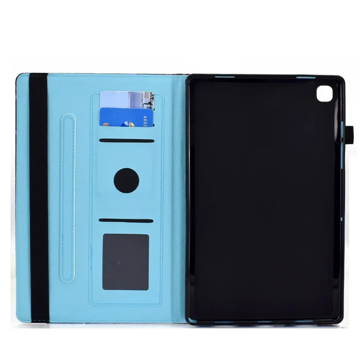 Bande élastique Motif Imprimé Support de Carte Support de Carte de Couverture de Cas pour Samsung Galaxy Tab A7 Lite 8.7 pouces SM-T220 (Wi-Fi) / SM-T225 - Arbre Papillon