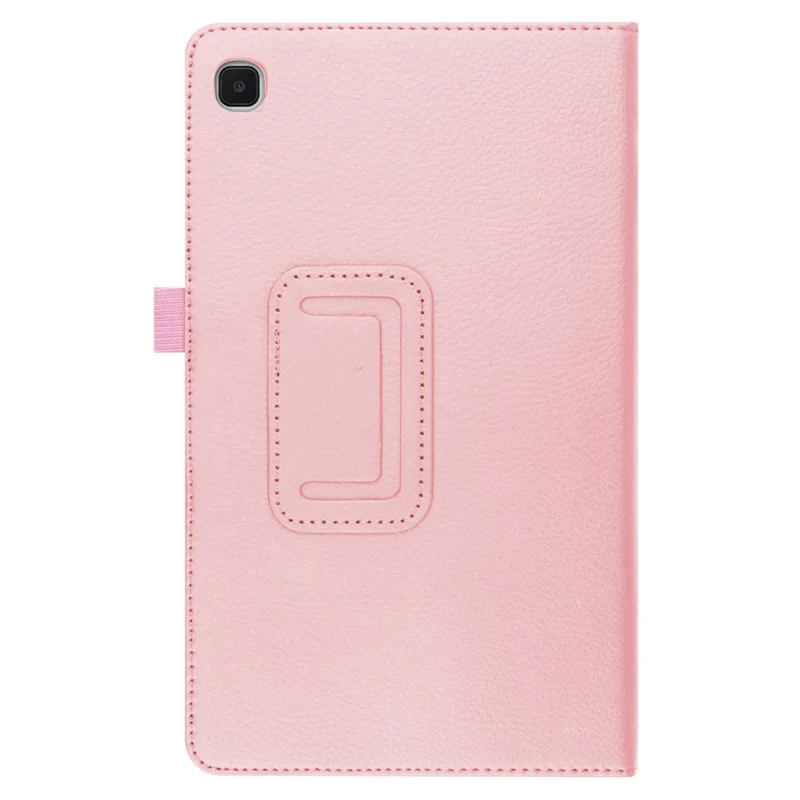 Lightweight Slim Litchi Texture PU Leather Folio Cover Stand Case for Samsung Galaxy Tab A7 Lite 8.7-inch - Pink