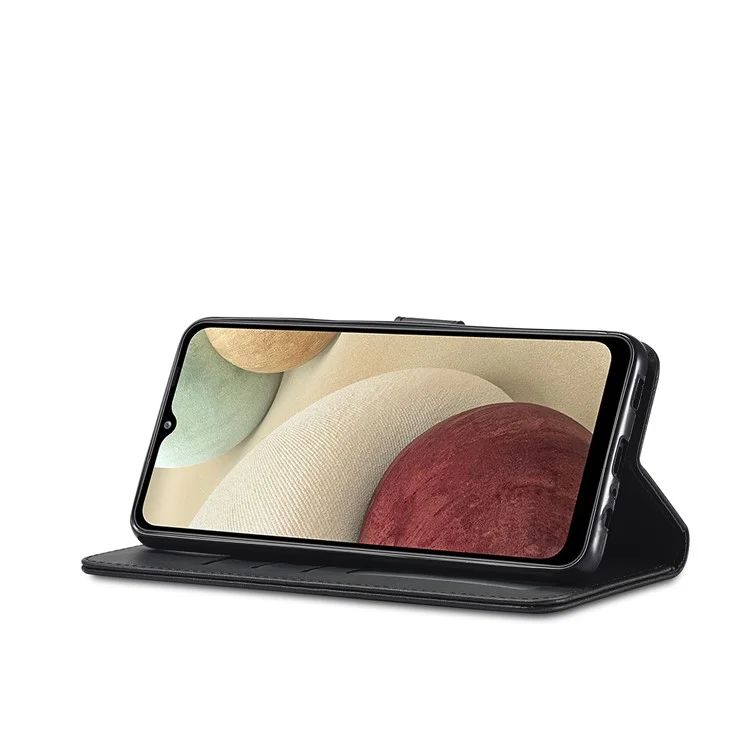 LC.IMEEKE Carteira Design Couro Case Protetor com Suporte para Samsung Galaxy A22 4G (Versão UE) - Preto