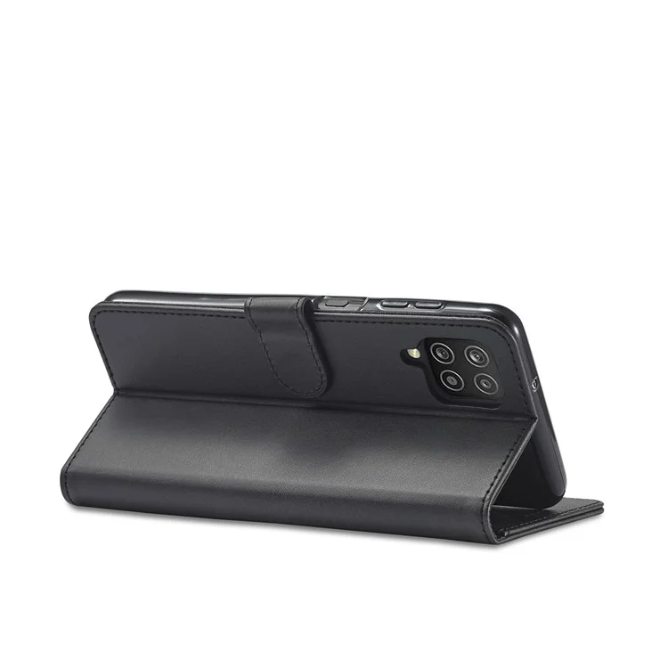 LC.IMEEKE Carteira Design Couro Case Protetor com Suporte para Samsung Galaxy A22 4G (Versão UE) - Preto