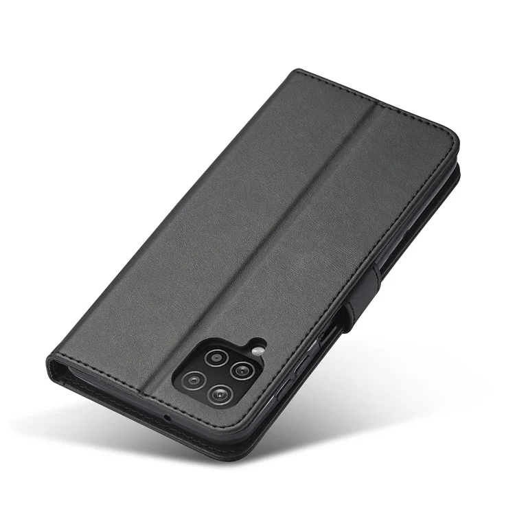 LC.IMEEKE Carteira Design Couro Case Protetor com Suporte para Samsung Galaxy A22 4G (Versão UE) - Preto