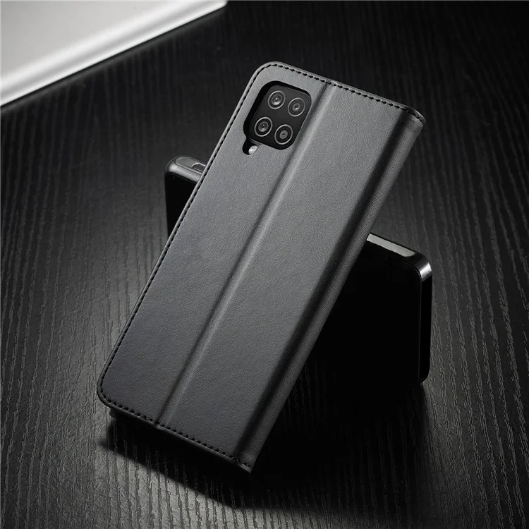 LC.IMEEKE Carteira Design Couro Case Protetor com Suporte para Samsung Galaxy A22 4G (Versão UE) - Preto