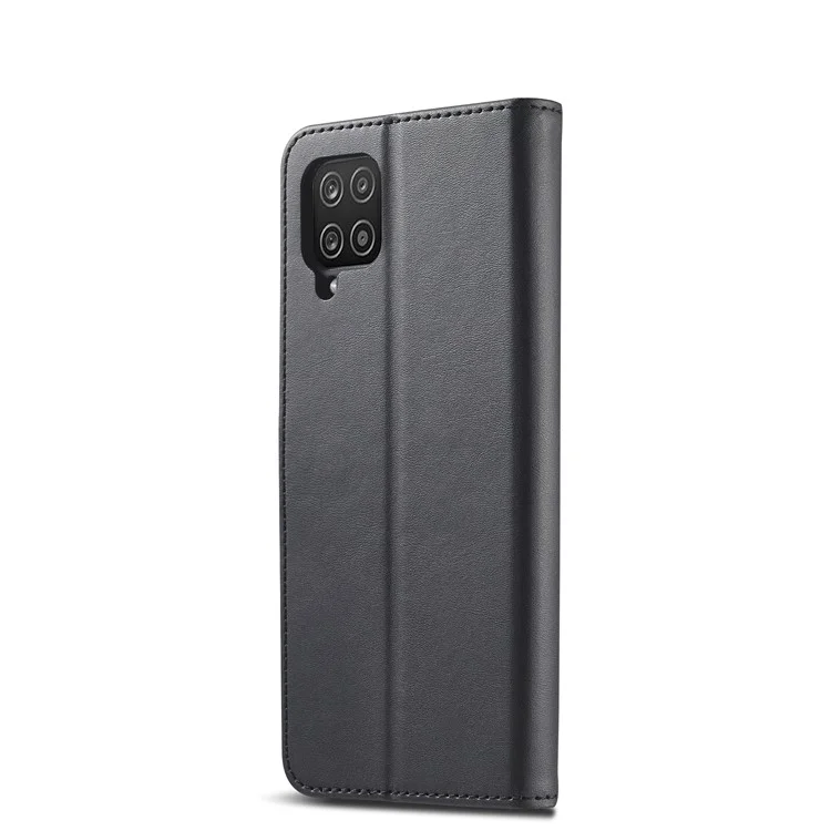 LC.IMEEKE Carteira Design Couro Case Protetor com Suporte para Samsung Galaxy A22 4G (Versão UE) - Preto