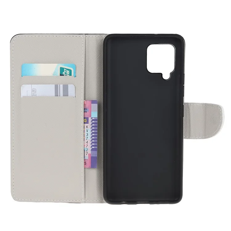 Cross Texture PU Petche Pattule Pattere Schetto Succhio Custodia Con Chiusura Magnetica Del Cavaliere Per Samsung Galaxy M32 (versione Globale) - Non Toccare il Mio Telefono