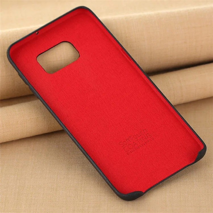 X-LEVEL Vintage Leather Coated Hard Protective Shell for Samsung Galaxy S6 edge Plus G928 - Black
