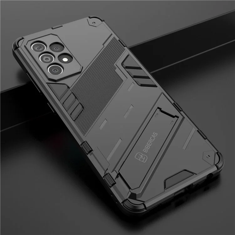 Armadura Militar Hard Militar PC + TPU Cobertura de Proteção Híbrida Para Samsung Galaxy A52 4G/5G / A52s 5G - Preto