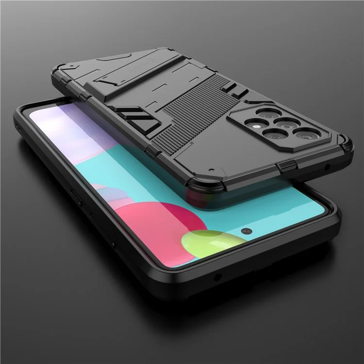 Armatura Shockproof Military Hard PC + Copertura Protettiva Ibrida Per Paraurti TPU Per Samsung Galaxy A52 4G/5G / A52s 5G - Nero