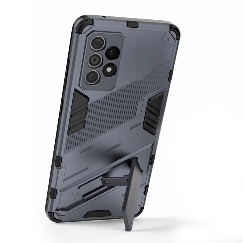 Armor Shockproof Military Hard PC + TPU Bumper Hybrid Protective Cover for Samsung Galaxy A52 4G / 5G / A52s 5G - Grey