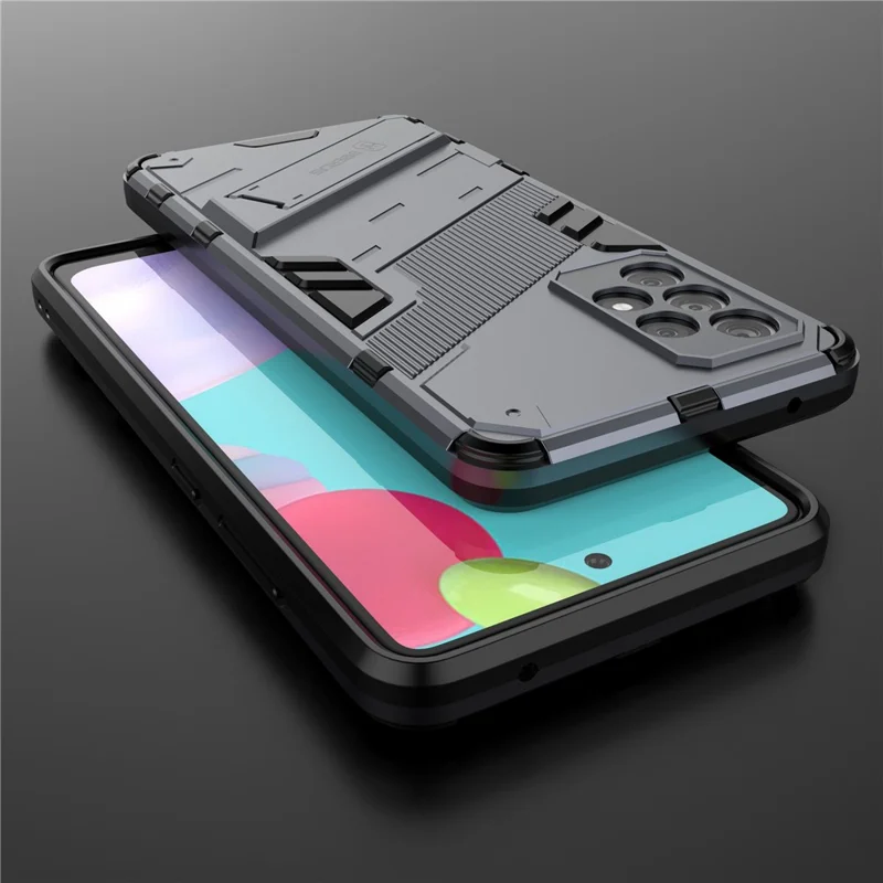 Armor Shockproof Military Hard PC + TPU Bumper Hybrid Protective Cover for Samsung Galaxy A52 4G / 5G / A52s 5G - Grey
