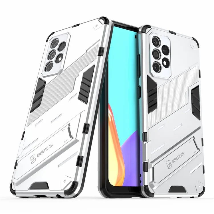 Funda protectora híbrida Armor Shockproof Military Hard PC + TPU para Samsung Galaxy A52 4G/5G / A52s 5G - Blanco