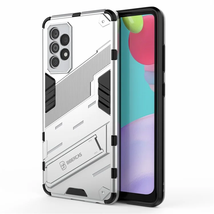 Funda protectora híbrida Armor Shockproof Military Hard PC + TPU para Samsung Galaxy A52 4G/5G / A52s 5G - Blanco