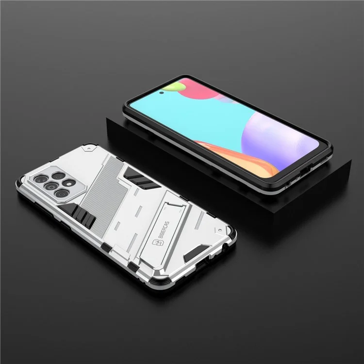 Funda protectora híbrida Armor Shockproof Military Hard PC + TPU para Samsung Galaxy A52 4G/5G / A52s 5G - Blanco
