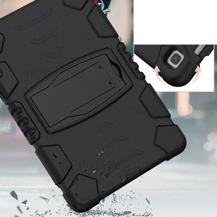 Capa de Tablet Híbrida à Prova de Choques da Série King Kong com Suporte para Samsung Galaxy Tab S5e SM-T720 / SM-T725 - Preta 