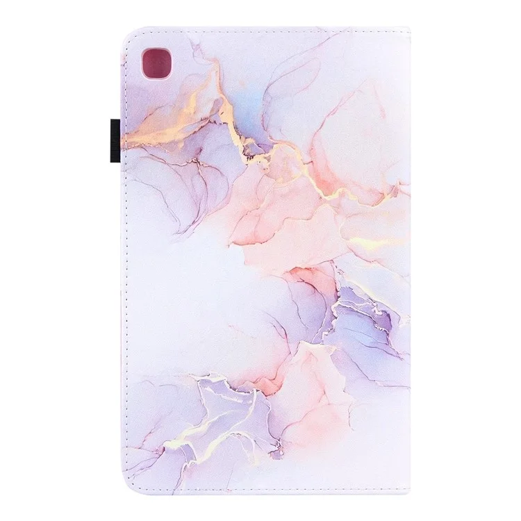 Silk Pattern Multiple Viewing Angles Shockproof Tablet Case Shell Stand Cover for Samsung Galaxy Tab A7 Lite 8.7-inch / SM-T220 (Wi-Fi) / SM-T225 - Milky Way Marble White
