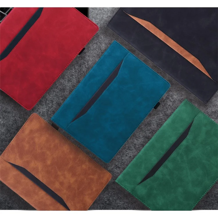Portefeuille en cuir à poche avant, support pour tablette pour Samsung Galaxy Tab A7 10.4 (2020) / (2022) - Noir