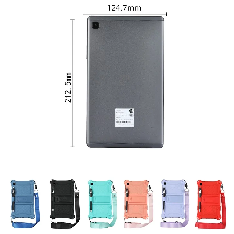 Kicksting Design PC + Силиконовый Защитный Чехол Для Таблеток С Тарелкой Для Samsung Galaxy Tab A7 Lite 8,7-дюймовый - Зеленый