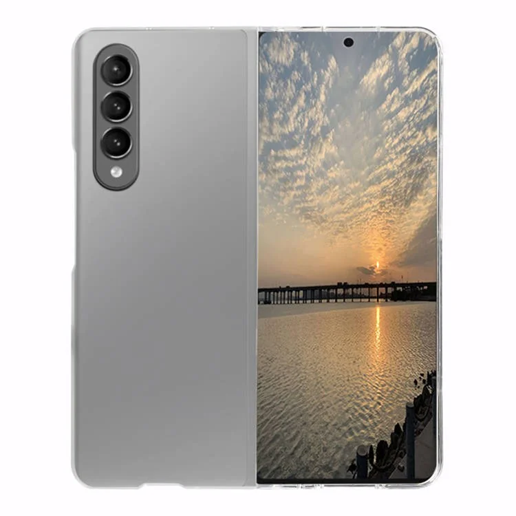 Transparent Hard PC Phone Protective Cover Case with Easy Access to All Ports for Samsung Galaxy Z Fold3 5G