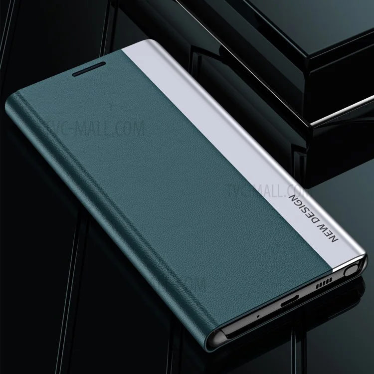 Magnetisches, selbstabsorbierendes Leder-Telefongehäuse für Samsung Galaxy S20 Plus - Weiß
