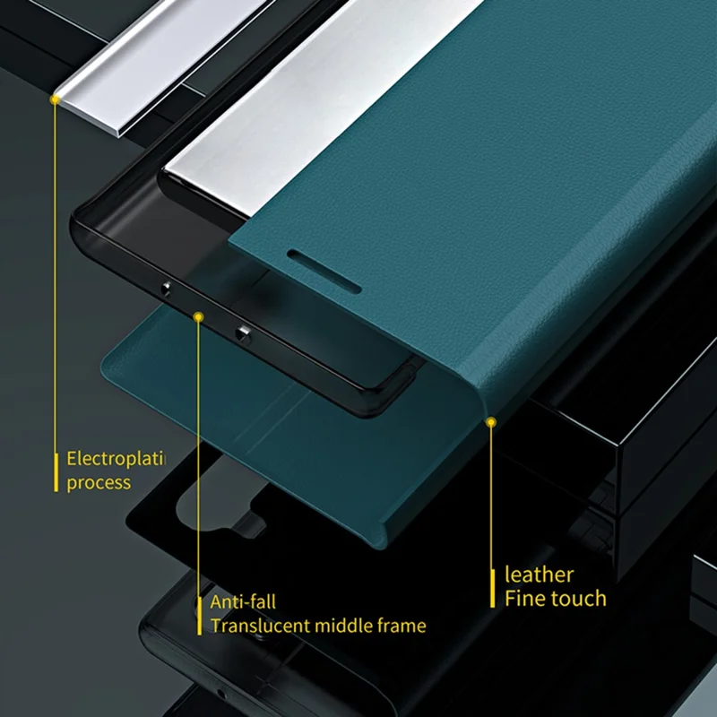 Standaard ontwerp automatisch hechthuid telefoonhoesje voor Samsung Galaxy S21 5G / 4G - Zilver