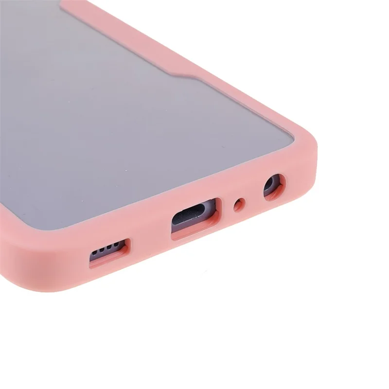 PET skærmprotector + akryl bagpanel + TPU ramme beskyttelsesdæksel til Samsung Galaxy A52 4G/5G / A52s 5G - Pink