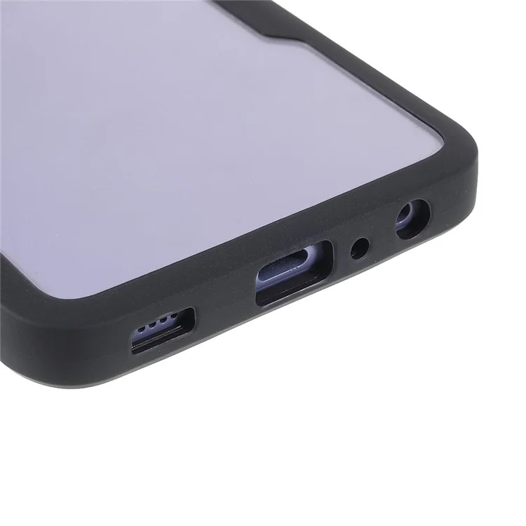 360° All-Round Protection PET Screen Protector + Acrylic Back Panel + TPU Frame Protective Case for Samsung Galaxy A72 5G/4G - Black