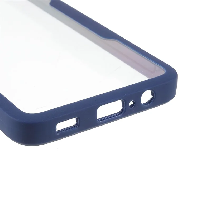 Anti-Drop PET Screen Protector + Acrylic Back Panel + TPU Frame Protective Case for Samsung Galaxy A22 4G (EU Version) - Blue