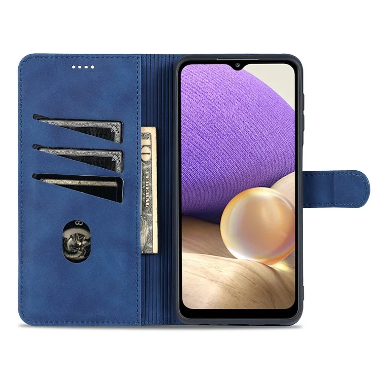 AZNS Custodia Portafoglio in Pelle PU Antiurto per Samsung Galaxy A32 5G/M32 5G - Rosa Oro