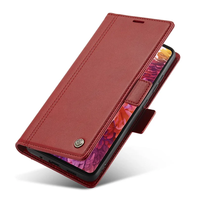 LC.IMEEKE PU Leather Multi-Angle Viewing Flip Protective Wallet Case Cover with Card Holder for Samsung Galaxy S20 FE 2022/S20 FE 4G/S20 FE 5G/S20 Lite - Red