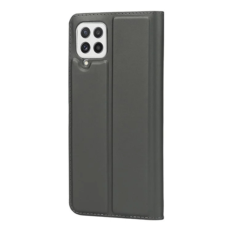 Capa de Capa de Couro Absorvida Automaticamente Com Slot de Cartão Para o Samsung Galaxy A22 4G (versão da Ue) - Preto
