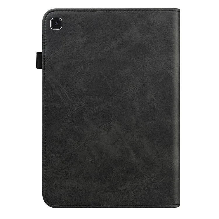 Funda de soporte para tableta de cuero con cobertura completa, con soporte para tarjetas y correa para bolígrafo para Samsung Galaxy Tab A7 Lite 8.7 pulgadas SM-T220 (Wi-Fi)/SM-T225 - Negro