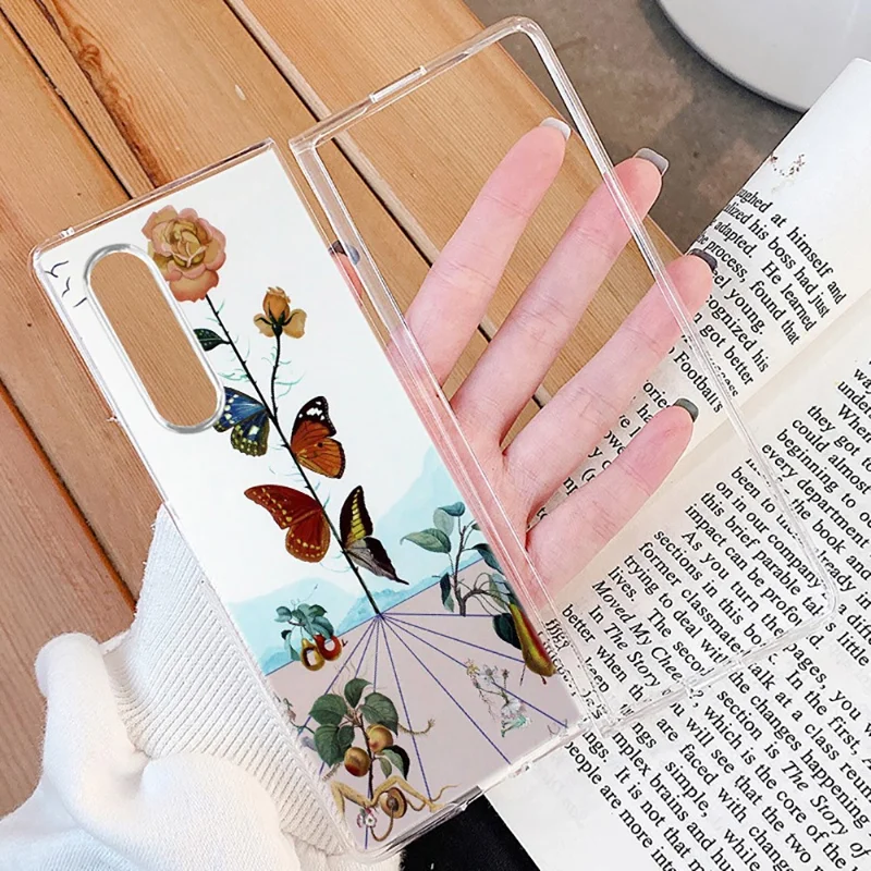 Pattern Printing Hard PC Phone Protective Case Cover for Samsung Galaxy Z Fold3 5G - Put on Love