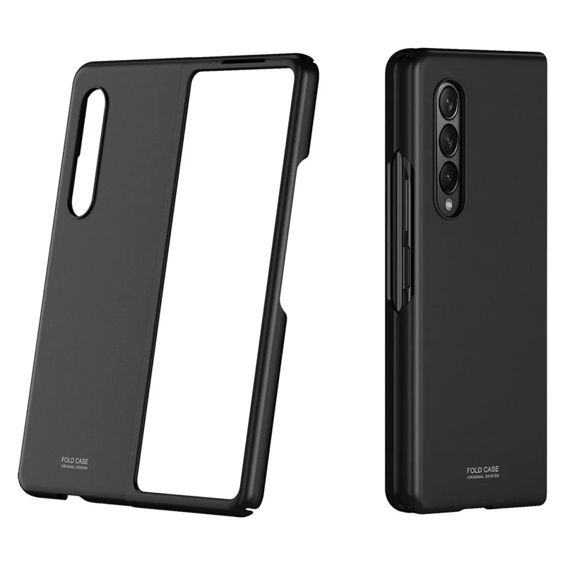 Skin-touch Feel Hard PC Protective Phone Cover Case for Samsung Galaxy Z Fold3 5G - Black