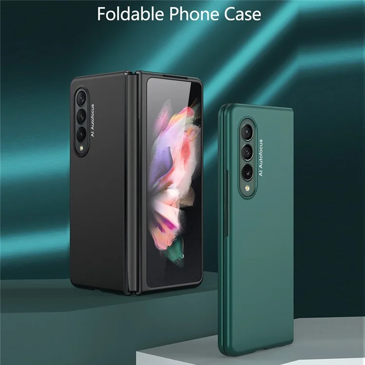 GKK per Samsung Galaxy Z Fold3 5G Ultra Sottile Hard PC Custodia Telefonica Protettiva Pieghevole - Argento