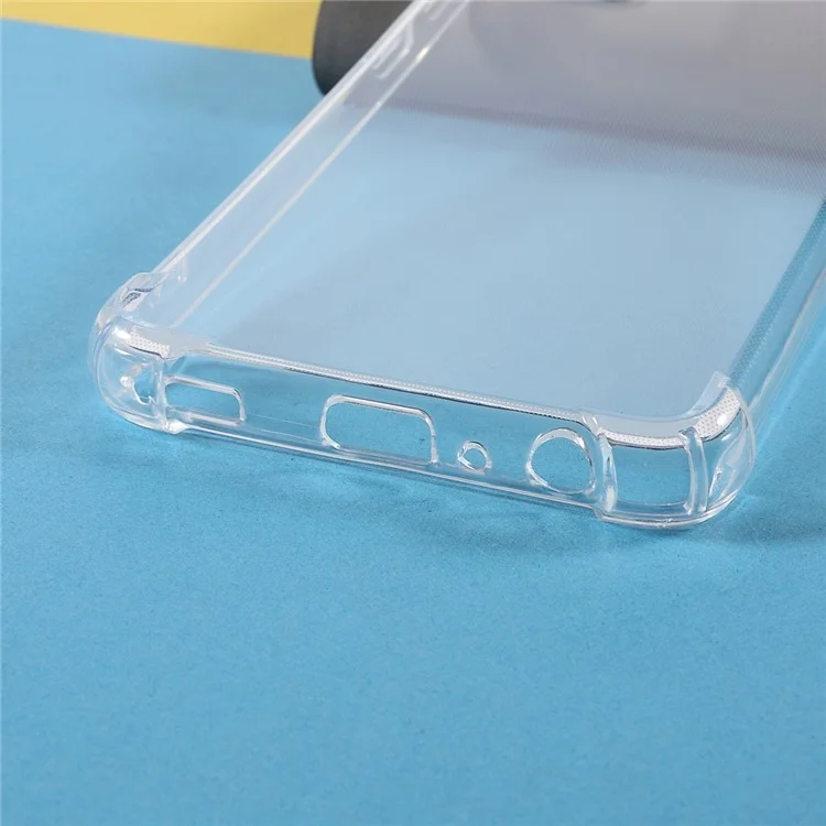 Clear Reinforced Corners TPU Shock-Absorption Flexible Cell Phone Cover for Samsung Galaxy A52 4G/A52 5G/A52s 5G/A52s 5G - Transparent