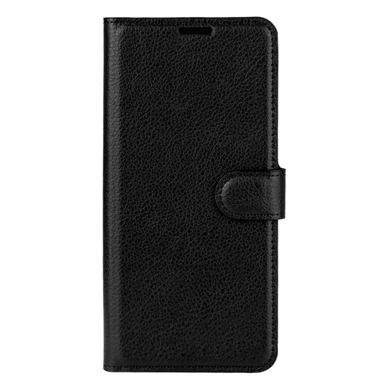 Folio Flip Anti-Scratch Litchi Skin Leather Mobile Phone Wallet Stand Cover Case for Samsung Galaxy A32 4G (EU Version) - Black