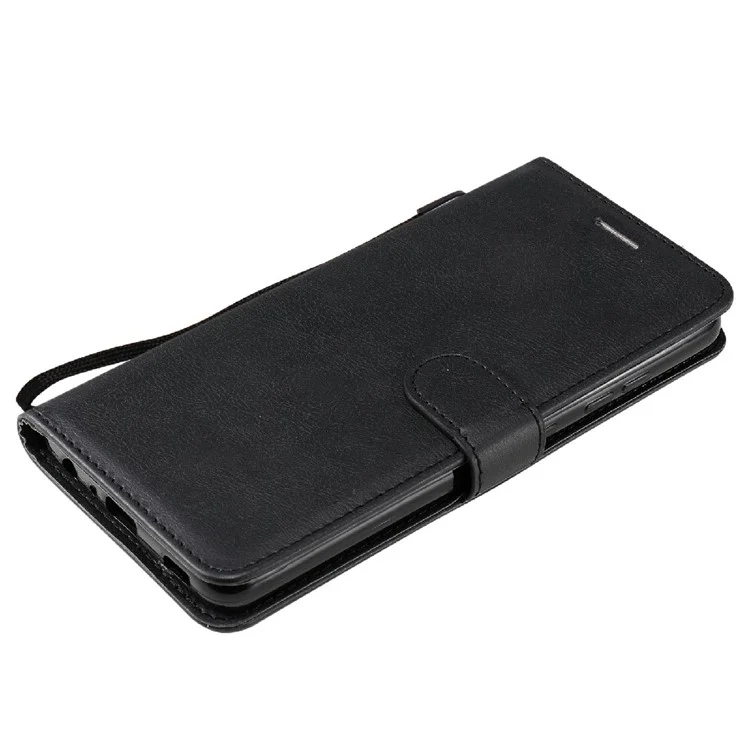 KT Leather Series-2 Full Protective Leather Case Wallet Cover для Samsung Galaxy A52 4G/A52 5G/A52s 5G - черный