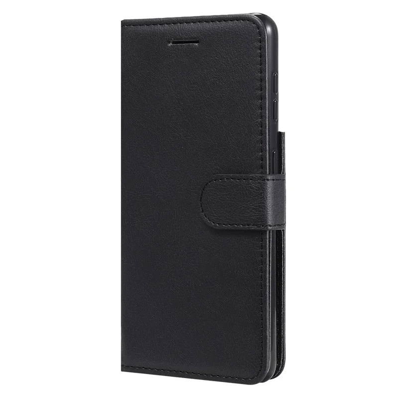 Handyhülle für Samsung Galaxy S21 5G / 4G, Ledertasche in Uni-Design mit Standfunktion und Gurt – Schwarz