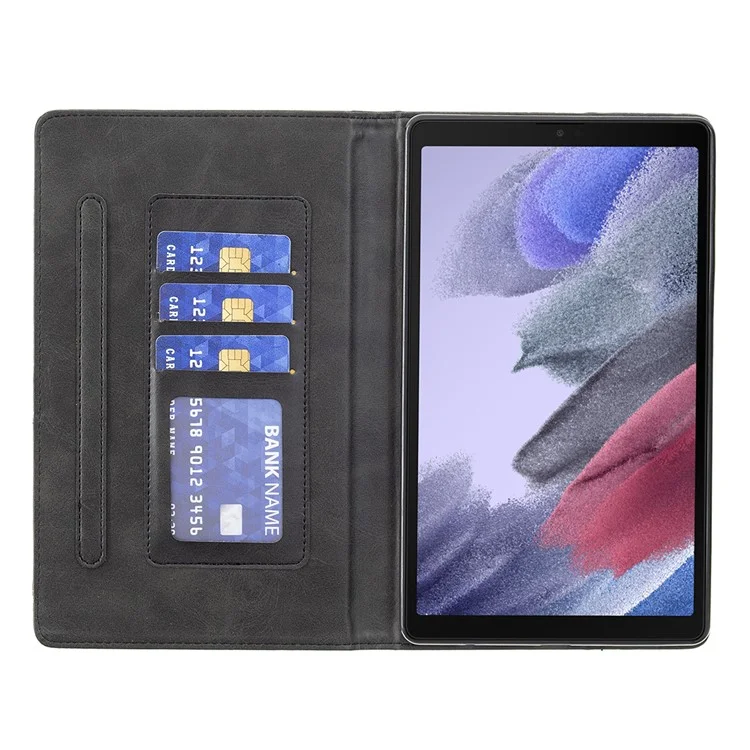 Geometrische Muster-design-karten-slots Leder-tablet-gehäuseabdeckung Für Samsung Galaxy Tab A7 Lite 8.7 Zoll/t220/t225 - Schwarz