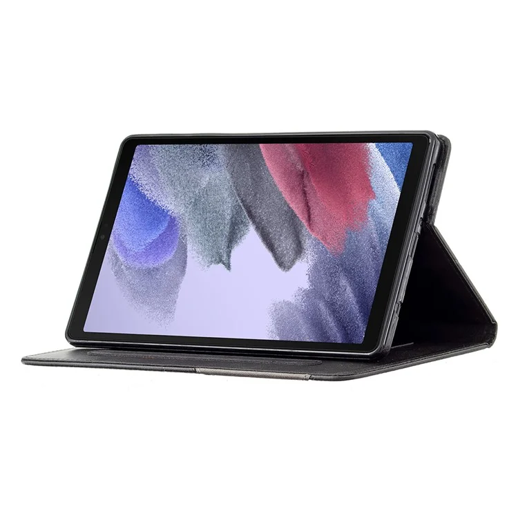 Coperchio Per Tavolette in Pelle Per Schede di Design Del Modello Geometrico Per Samsung Galaxy Tab A7 Lite 8.7 Pollici/t220/t225 - Nero