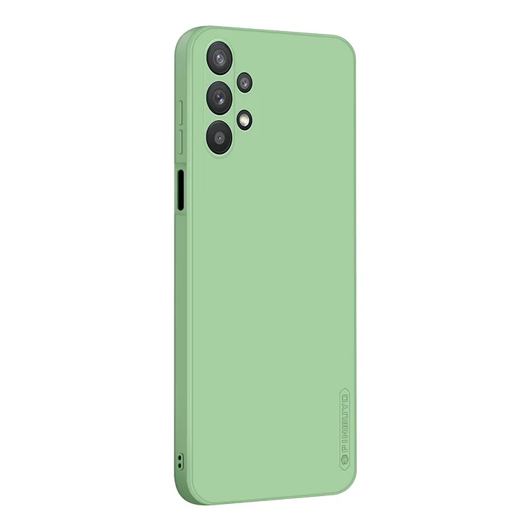 PINWUYO Precise Cut-Out Scratch-Resistant Soft Silicone Cell Phone Cover Case для Samsung Galaxy A32 5G/M32 5G - Green